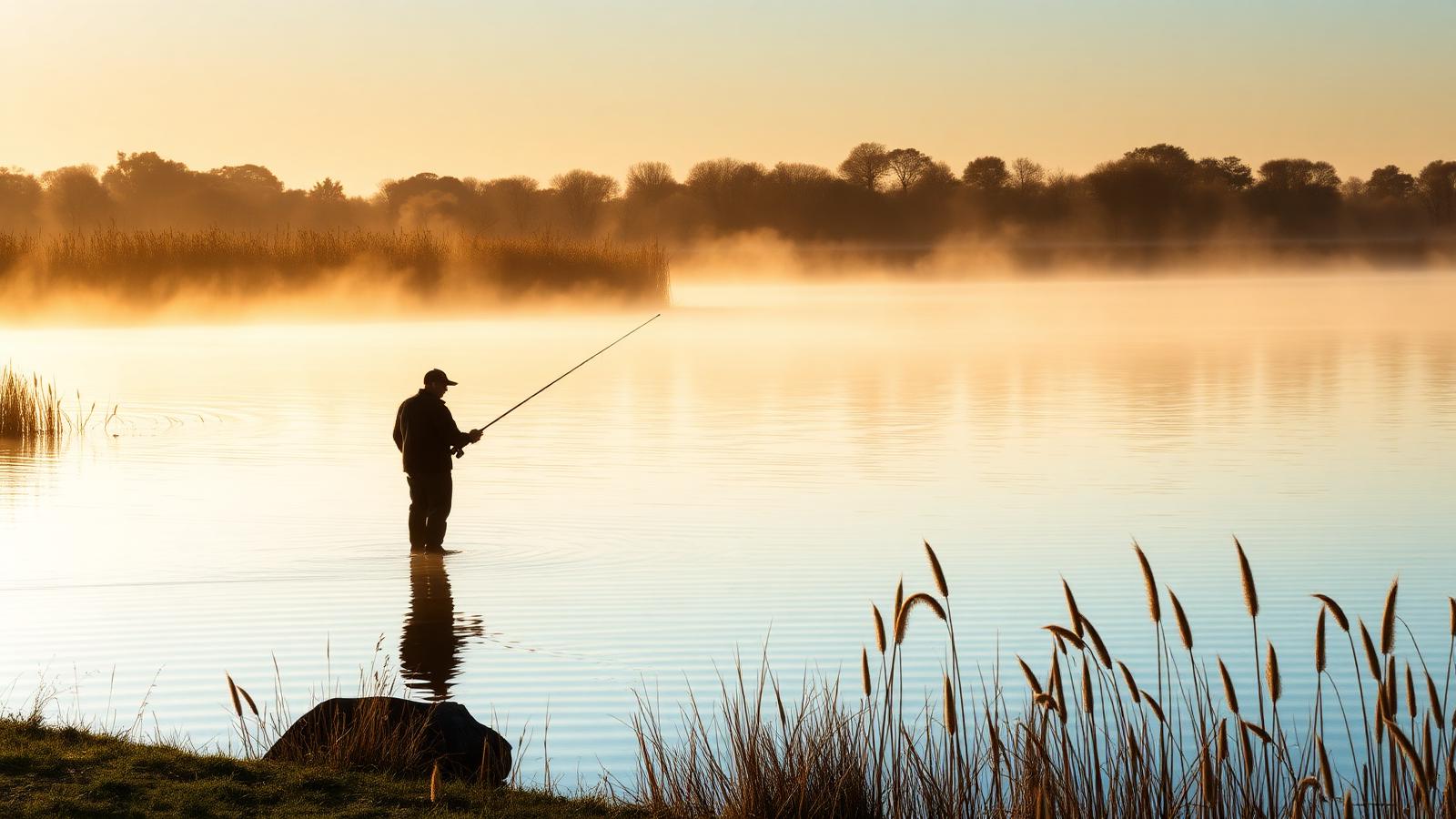 Sunrise over an English lake